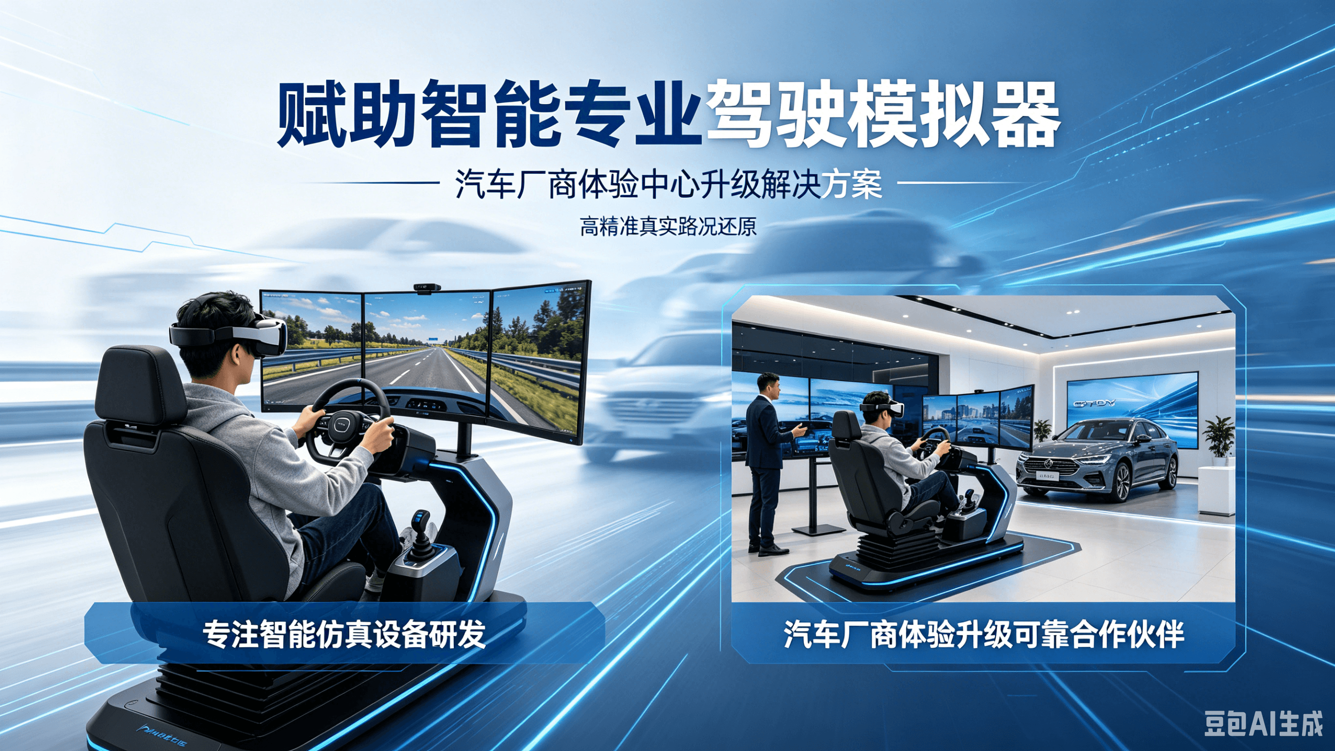 汽车厂商体验中心驾驶模拟器真实路况还原功能